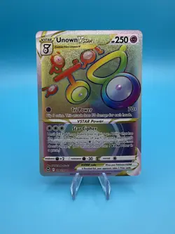 Unown VSTAR - 199/195 Silver Tempest (Pokemon) Secret Rainbow Rare - Image 1