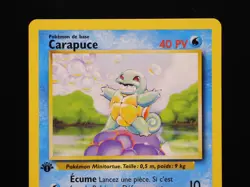1999 POKEMON BASE SET FRENCH #63 Squirtle (Carapuce) and #58 Pikachu 1st Edition - Image 3