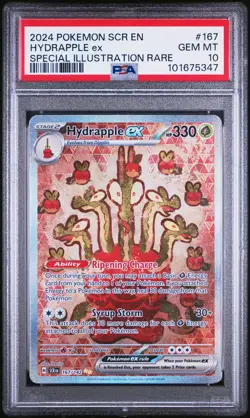 2024 POKEMON SCR EN-STELLAR CROWN SPECIAL ILLUSTRATION RARE HYDRAPPLE EX PSA 10 - Image 1