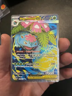Mega Venusaur ex Pokemon TCG Mega Evolutions #155/132 Ultra Rare Holo - Image 1