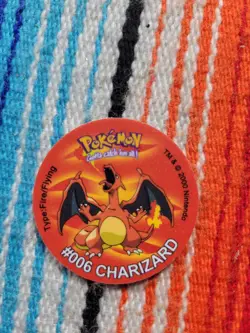 VTG Pokemon Tazo Charizard 2000 Nintendo Lays Cheetos Pogs - Image 1