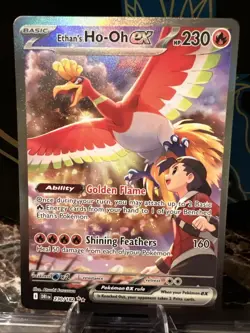 Ethan’s Ho-Oh ex 230/182 Destined Rivals Pokemon SIR Special Illustration Rare - Image 1