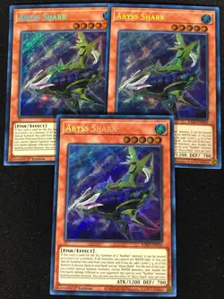 Yugioh Abyss Shark RA03-EN030 1ST SECRET X3(NM) - Image 1