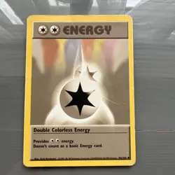 Double Colorless Energy 96/102 Base Set Vintage Pokemon Card WOTC 1999 - Image 1