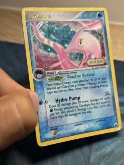 Gorebyss 17/92 Ex Legend Maker Reverse Holo Stamped Foil Pokemon Card SWIRL DMG - Image 4