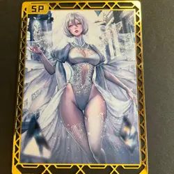 Goddess Story Gold METAL Card - Maiden Party - Serial Number #/200! Bikini Anime - Image 1
