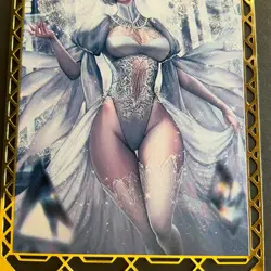 Goddess Story Gold METAL Card - Maiden Party - Serial Number #/200! Bikini Anime - Image 2
