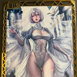 Goddess Story Gold METAL Card - Maiden Party - Serial Number #/200! Bikini Anime - Image 3