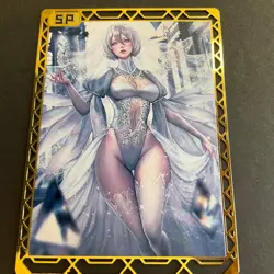 Goddess Story Gold METAL Card - Maiden Party - Serial Number #/200! Bikini Anime - Image 4