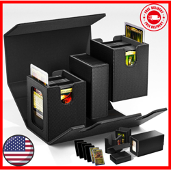 🃏 Twin Commander TCG Deck Box | 280+ Sleeved Card Case MTG CCG w/ Dice Tray - Image 1