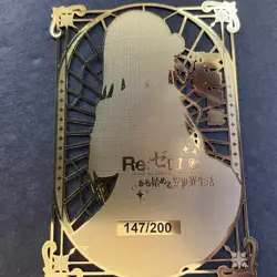 WES - Goddess Story Gold METAL Card - Serial Number #147/200! Emilia Bikini - Image 5
