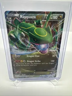2015 Pokemon XY - Roaring Skies Rayquaza EX #60 NM - Image 1