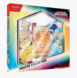 Pokemon TCG Prismatic Evolutions Poster Collection Foil Promo Cards with Poster - Image 1