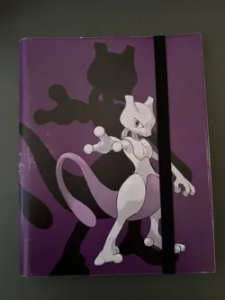Ultra PRO Pokemon Mewtwo Strap Binder 9 Pocket 360 Card Binder Album Good Con - Image 1
