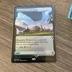 1x Foil Bountiful Promenade, Zendikar Rising Expedition, Magic MTG NM - Image 1