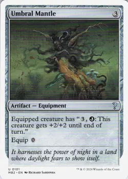 MTG Umbral Mantle (White Border) (101) | NM | Mystery Booster 2 {MB2} - Image 1