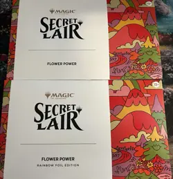 Magic the Gathering MTG Secret Lair Flower Power FOIL & NON-FOIL Set! NEW/SEALED - Image 1