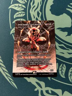 Iron Spider, Civil Warrior Borderless NON Foil Marvel’s Spider-Man Eternal MTG M - Image 1