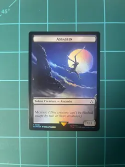 Shapeshifter/Assassin Token #2/4 (NM) Assassin's Creed ACR Magic MTG - Image 2