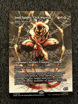 Magic MTG - Iron Spider, Civil Warrior (Borderless) - Marvel Spider-Man - Image 1