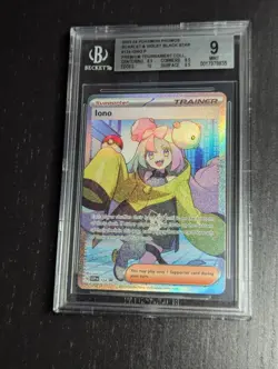 🧲 POKEMON SVP BLACK STAR PROMO PREMIUM TOURNAMENT COLL. IONO #124 💛 BGS 9 MT ✨ - Image 2