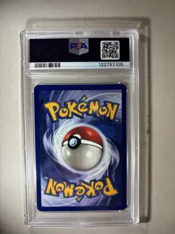 1999 POKEMON FOSSIL 1ST EDITION #60 GAMBLER PSA 8 Vintage! - Image 2