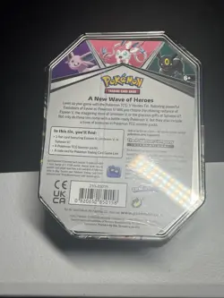 Pokemon TCG V Heroes Collector's Tin Espeon V 4 Booster Packs Sealed NEW - Image 3