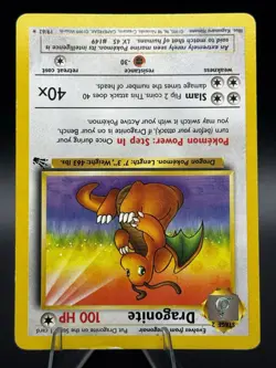 Dragonite 19/62 Fossil Unlimited - Non Holo Rare- WOTC - MP/HP - Pokemon Vintage - Image 2
