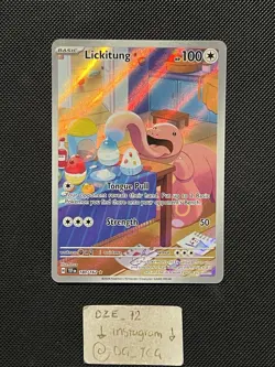 Pokemon Temporal Forces - Lickitung - 180/162 - Illustration Art Rare - MINT - Image 1