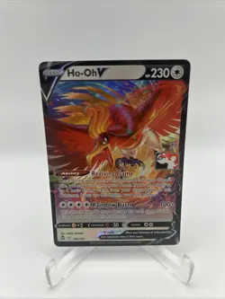 140/195 Ho-oh V Prize Pack Series Stamped Play Pokemon TCG Silver Tempest - Image 1