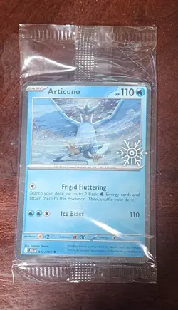 SEALED Articuno 032/159 Holiday Calendar Snowflake Stamp Cosmos Holo Pokemon - Image 1