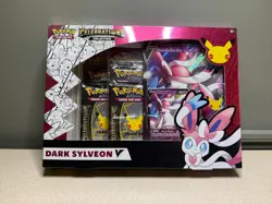 Pokemon: Celebrations: 25th Anniversary Dark Sylveon V Collection Box (SEALED) - Image 1