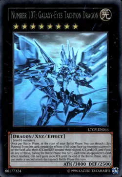 Number 107: Galaxy-Eyes Tachyon Dragon Unl Ed Ghost LTGY-EN044 Yu-Gi-Oh! - Image 1