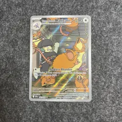 Pokemon TCG Team Rockets Raticate Card 202/182 Destined Rivals Full Art Mint - Image 2