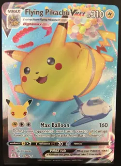 Flying Pikachu VMAX 007/025 Celebrations Ultra Rare Holo Pokemon TCG Card NM - Image 1