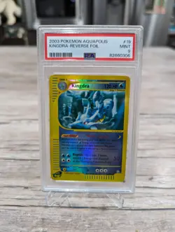 PSA 9 MINT Kingdra Reverse Holo Aquapolis Pokemon Card 19/147 - Image 1