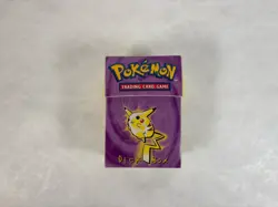 Vintage 1999 WOTC Pokemon Pikachu Ultra Pro Deck Box + LOT of 1st Edition Cards - Image 1
