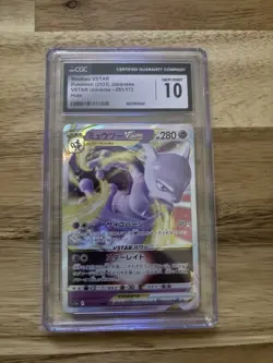 CGC 10 Mewtwo VSTAR 051/172 VSTAR Universe s12a Japanese Pokemon Card - Image 1