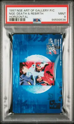 Neon Genesis Evangelion Art Gallery Phone Card Death & Rebirth Horizontal PSA 9 - Image 1