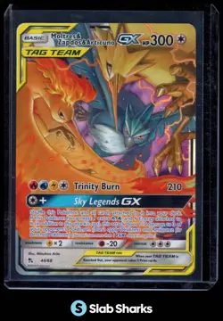 2019 POKEMON S&M HIDDEN FATES #44/68 MOLTRES ZAPDOS ARTICUNO TAG TEAM GX - Image 1