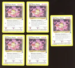 2000 WOTC POKEMON LEAGUE TEAM ROCKET'S MEOWTH #18 BLACK STAR PROMO LOT OF 20 - Image 2