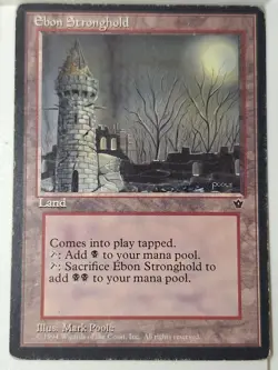 Ebon Stronghold - Fallen Empires - Magic the Gathering MTG Nice! - Image 1
