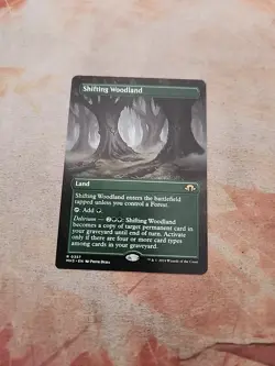 Shifting Woodland Borderless Modern Horizons 3 MTG NM - Image 1
