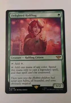 MTG Delighted Halfling Universes Beyond: the Lord of the Rings Regular 0158 - Image 1