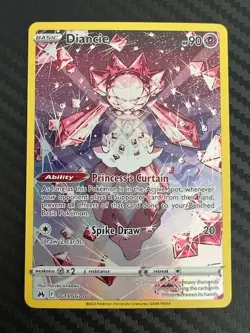Pokemon TCG SWSH: Crown Zenith Diancie GG13/GG70 Galarian Gallery Holo Rare NM - Image 1