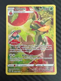 Pokemon TCG Flapple Sword & Shield Astral Radiance TG02/TG30 Holo Rare VLP - Image 1