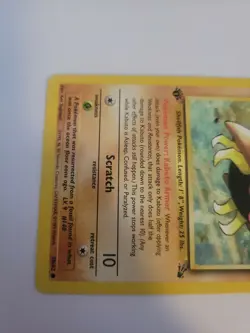 Pokemon TCG Kabuto 50/62 Fossil Common Fighting 1st Edition WOTC Damaged - Image 2