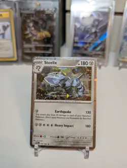 Pokemon Paradox Rift Steelix 125/182 Cosmos Holo Exclusive Promo LP - Image 1