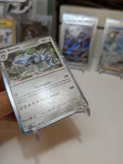 Pokemon Paradox Rift Steelix 125/182 Cosmos Holo Exclusive Promo LP - Image 3
