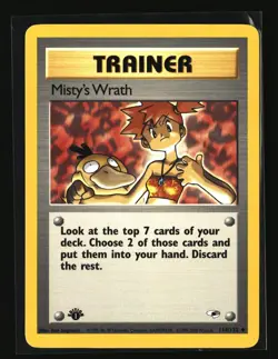 Pokemon MISTY'S WRATH 114/132 1st Edition (2000 Gym Heroes) NM/Near Mint - Image 1